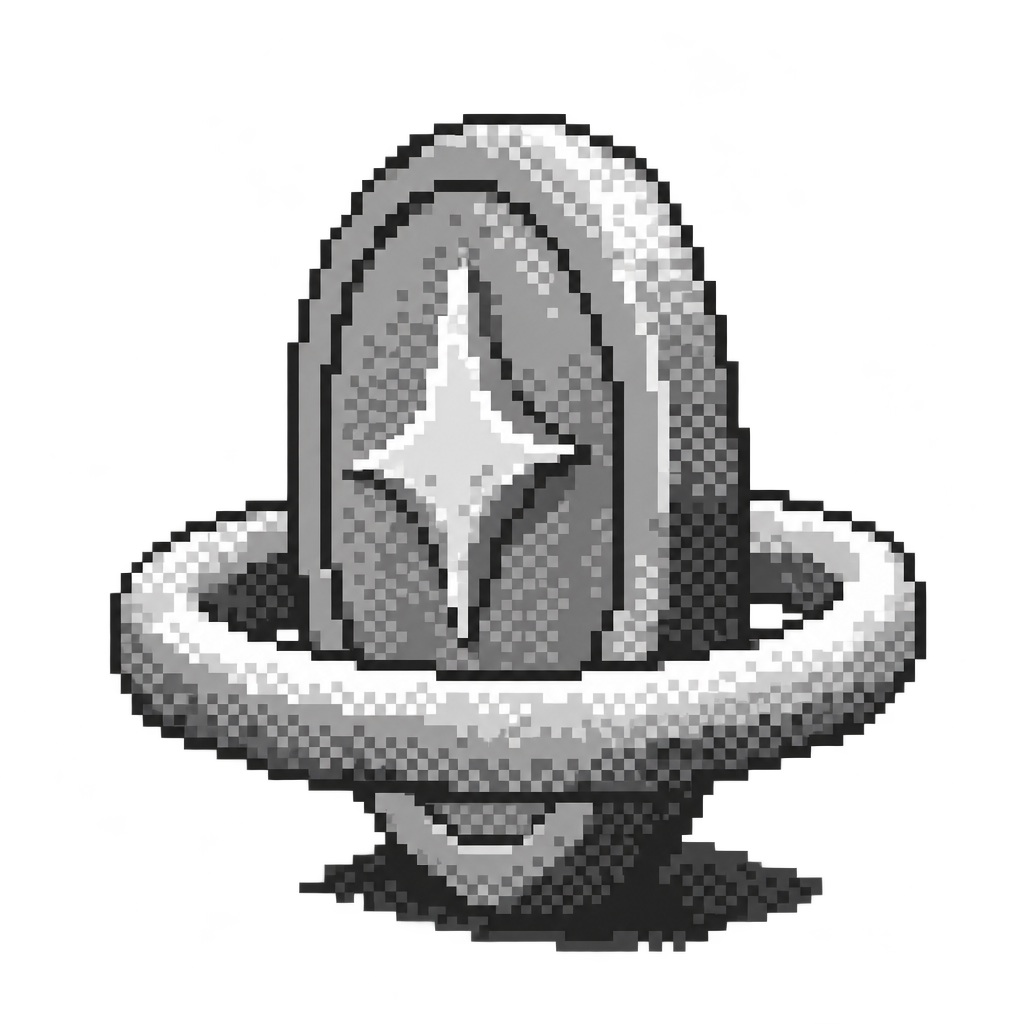 Two-bit silver coin with a breathing ring